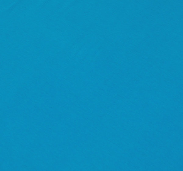 Baumwoll - Jersey Stoff einfarbig türkis - Meterware ab 25 cm x 160 cm