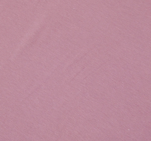 Baumwoll - Jersey Stoff einfarbig dunkel altrosa - Meterware ab 25 cm x 160 cm