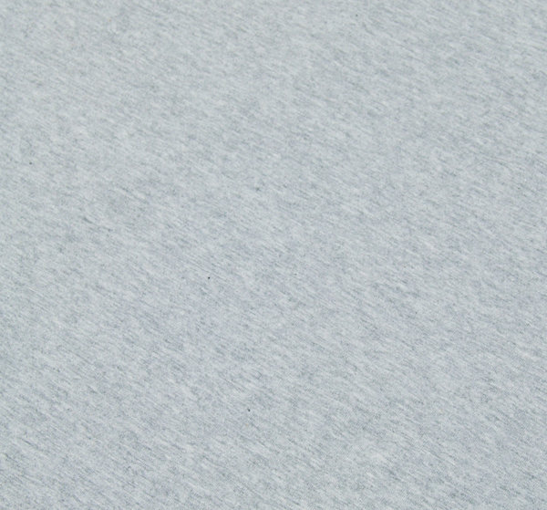 Baumwoll - Jersey Stoff einfarbig grau melange - Meterware ab 25 cm x 160 cm