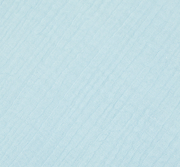 Nadeltraum - Baumwoll - Stoff Musselin Double Gauze einfarbig babyblau - Meterware ab 25 x 135 cm