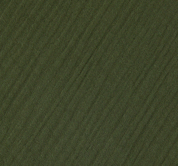 Nadeltraum - Baumwoll - Stoff Musselin Double Gauze einfarbig moosgrün - Meterware ab 25 x 135 cm