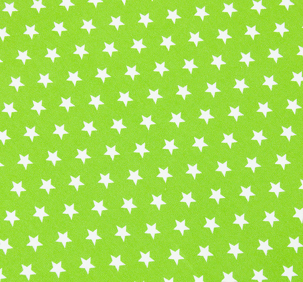 Baumwoll - Jersey Stoff Sterne grün - Meterware ab 25 cm x 150 cm