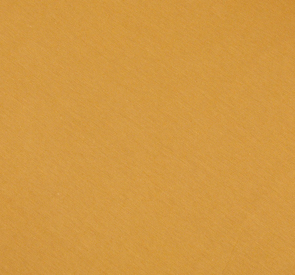 Baumwoll - Jersey Stoff einfarbig dunkel ocker  - Meterware ab 25 cm x 160 cm
