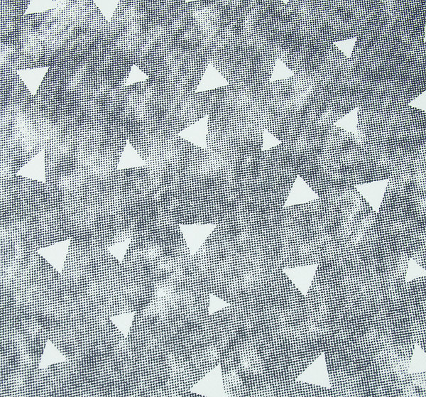 Baumwoll -Sweat Stoff weich Alpenfleece Dreicke grau - Meterware ab 25 x 150 cm