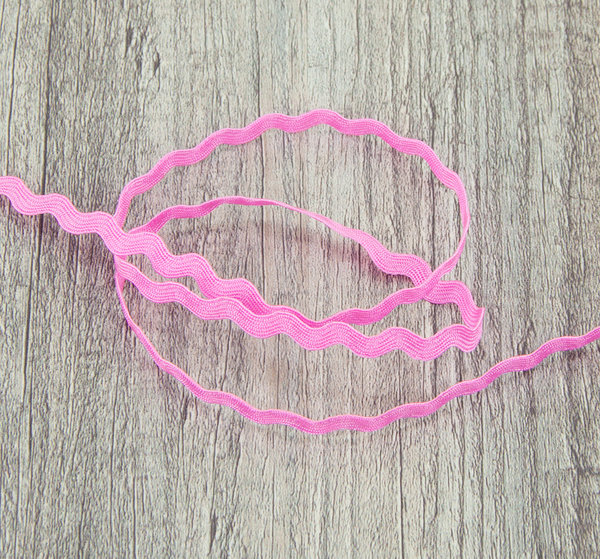 Band Zackenlitze Nähband Stoffband rosa 100 cm - Band zum Basteln und Nähen