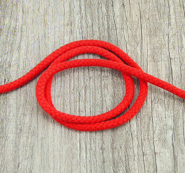 Kordel Band Hoodieband Baumwollkordel rot 100 cm - Band zum Basteln und Nähen