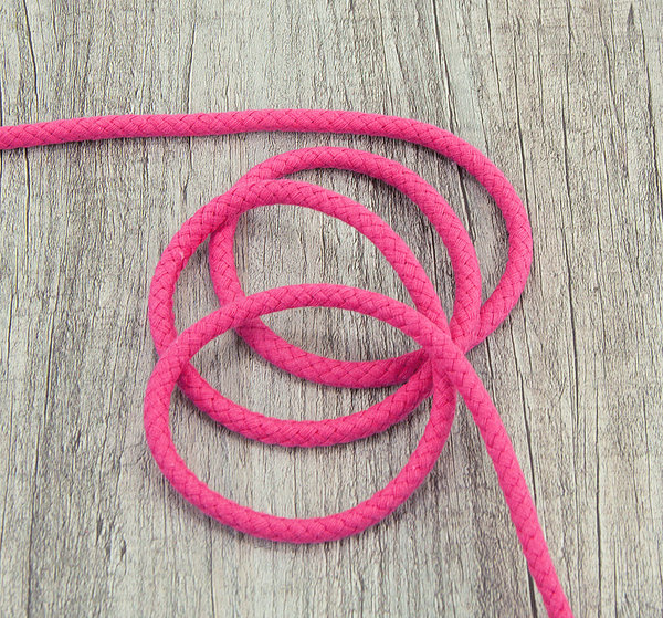Kordel Band Hoodieband Baumwollkordel pink 100 cm - Band zum Basteln und Nähen