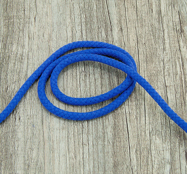Kordel Band Hoodieband Baumwollkordel kobaltblau 100 cm - Band zum Basteln und Nähen