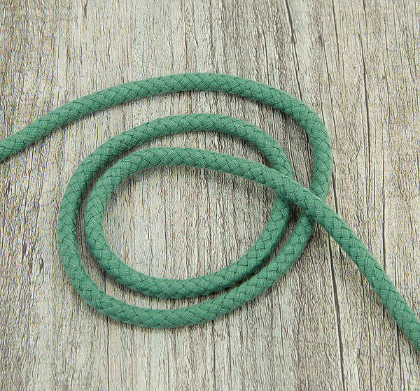Kordel Band Hoodieband Baumwollkordel altgrün 100 cm - Band zum Basteln und Nähen