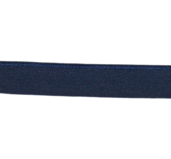 Band elatisches Schrägband Nähband Stoffband marine 100 cm - Band zum Basteln und Nähen