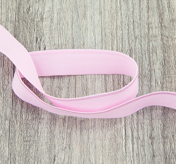 Band elatisches Schrägband Nähband Stoffband rosa 100 cm - Band zum Basteln und Nähen