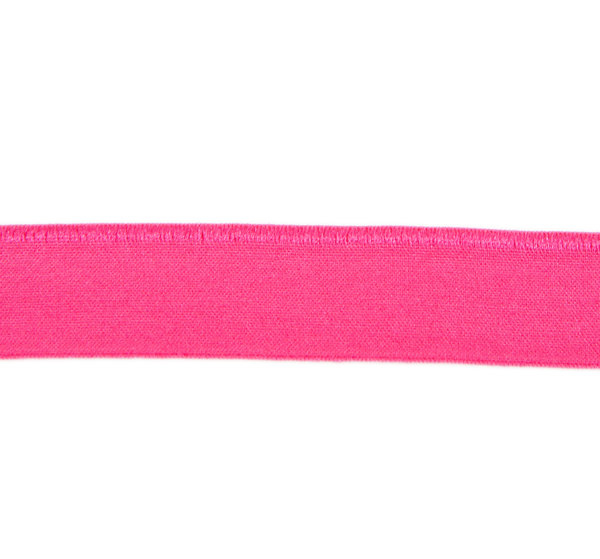 Band elatisches Schrägband Nähband Stoffband pink 100 cm - Band zum Basteln und Nähen