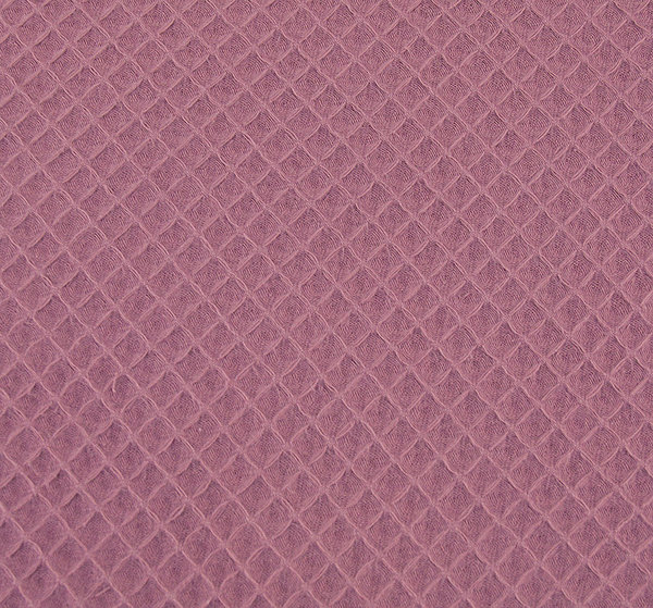 Baumwolle Waffelpique Waffelstoff Waffel einfarbig dunkel altrosa - Meterware ab 25 cm x 150 cm