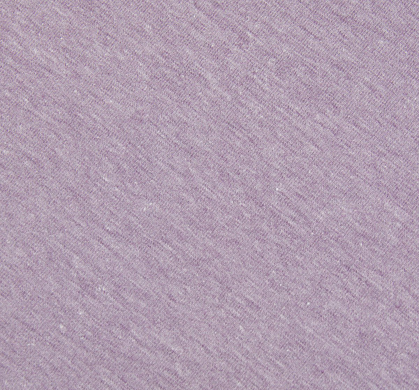 Baumwoll - Jersey Stoff weiß melange hellviolett - Meterware ab 25 cm x 150 cm