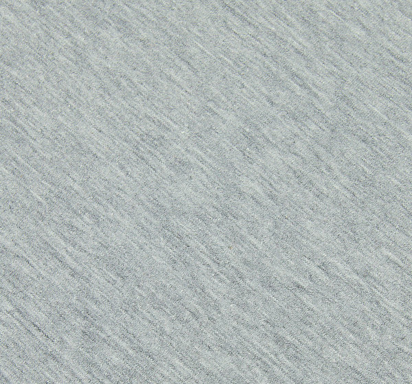 Baumwoll - Jersey Stoff weiß melange hellgrau - Meterware ab 25 cm x 150 cm