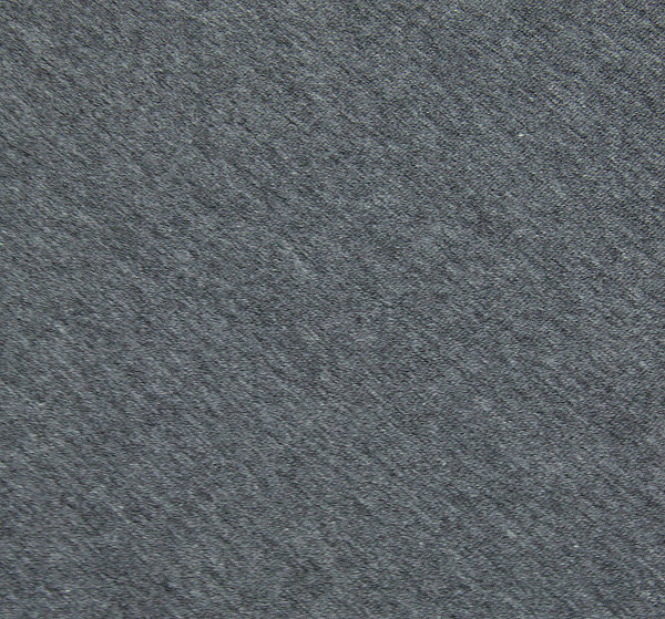 Baumwoll - Jersey Stoff weiß melange dunkelgrau - Meterware ab 25 cm x 150 cm