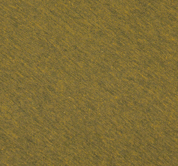 Baumwoll - Jersey Stoff schwarz melange ockergelb - Meterware ab 25 cm x 150 cm