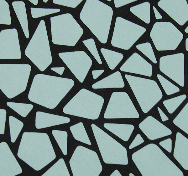Baumwoll - Jersey Stoff abstrakte Muster altgrün - Meterware ab 25 cm x 150 cm
