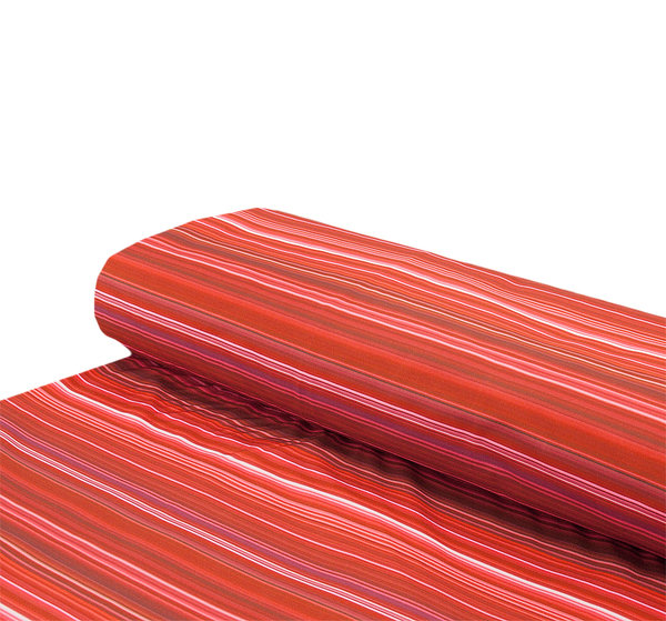 Softshell Stoff innen kuschelweich Streifen rot - Meterware ab 25 cm x 145 cm