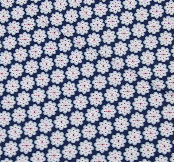 Baumwolle Stoff kleine Blüten blau - Meterware ab 25 cm x 147 cm