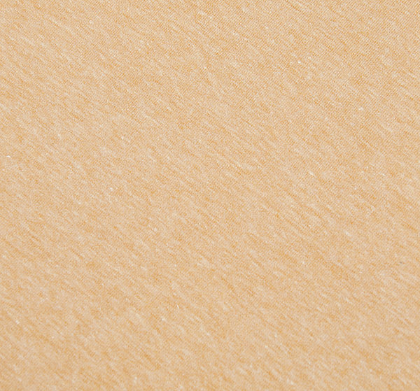 Baumwolle - Jersey Stoff weiß melange ocker - Meterware 100 cm x 150 cm