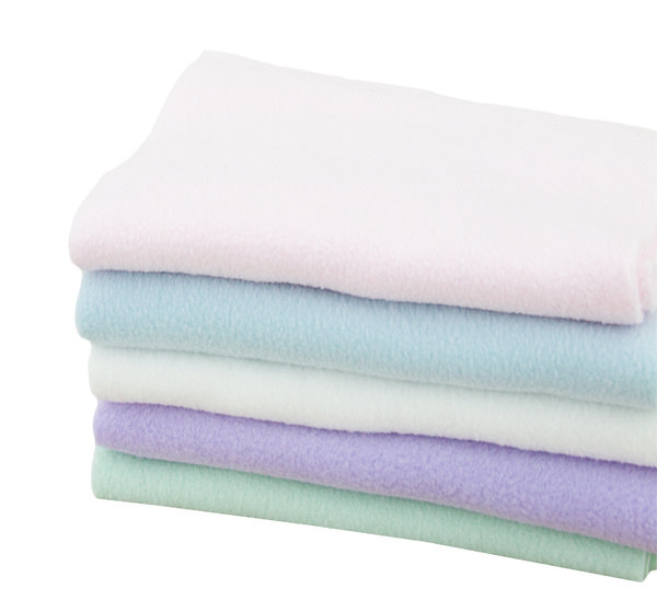 Polar Fleece Stoff Antipilling einfarbig SET Pakete Pastelltöne rosa - 5 x 100 cm x 150 cm