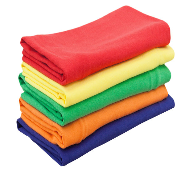 Baumwolle  Jersey Stoff einfarbig SET Pakete Bunt  - 5 x 25 cm x 150 cm