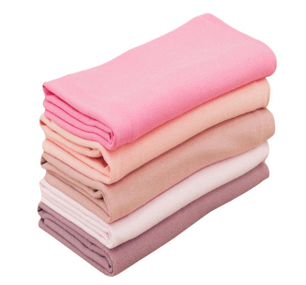 Baumwolle  Jersey Stoff einfarbig SET Pakete Rosatöne - 5 x 50 cm x 150 cm